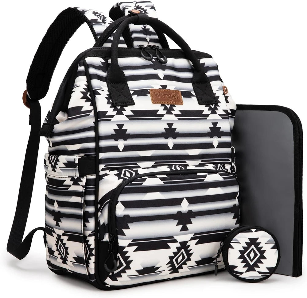 Wrangler Aztec Diaper Bag Backpack