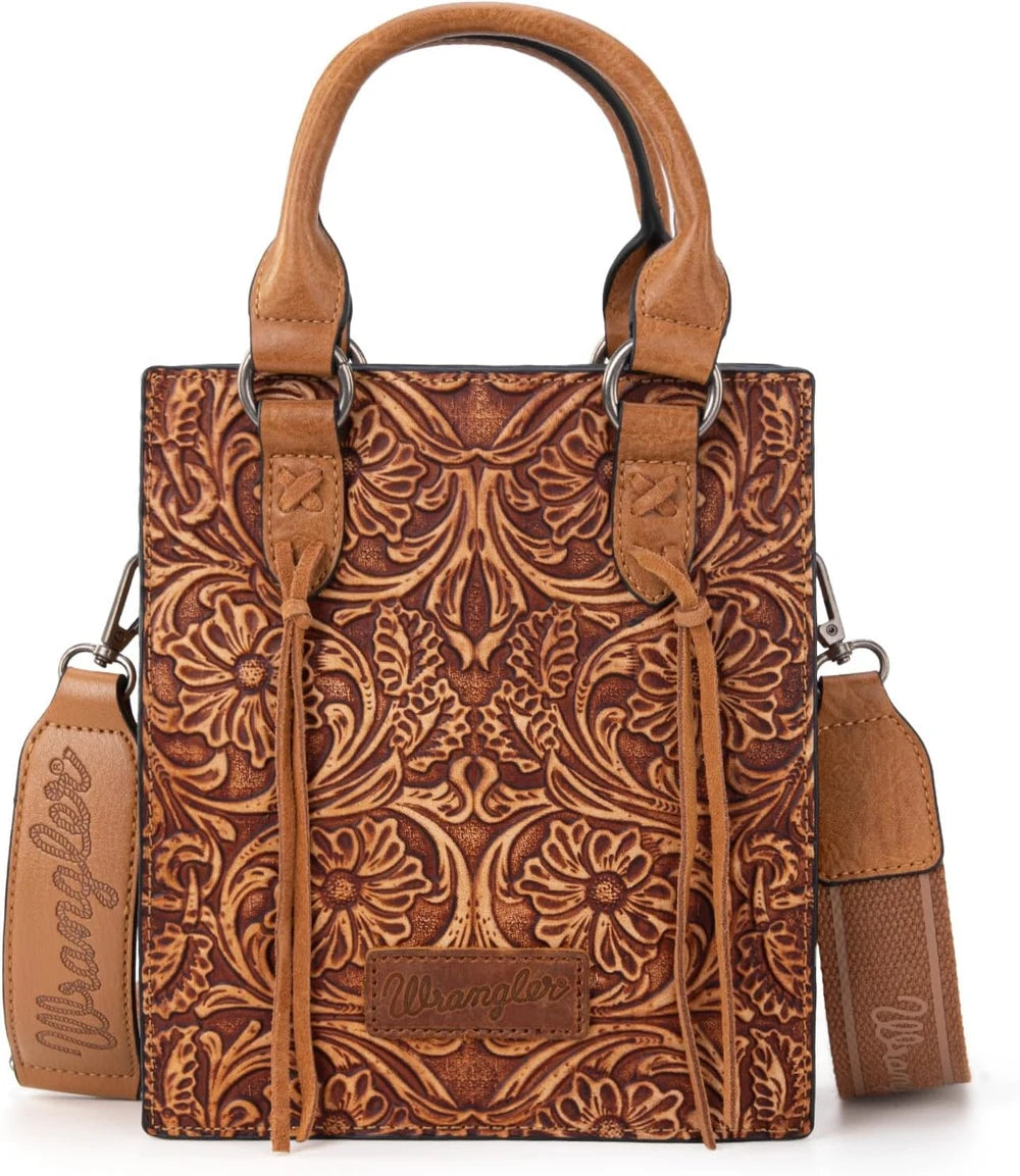 Wrangler Embossed Crossbody Purse