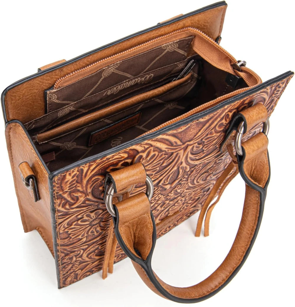 Wrangler Embossed Crossbody Purse