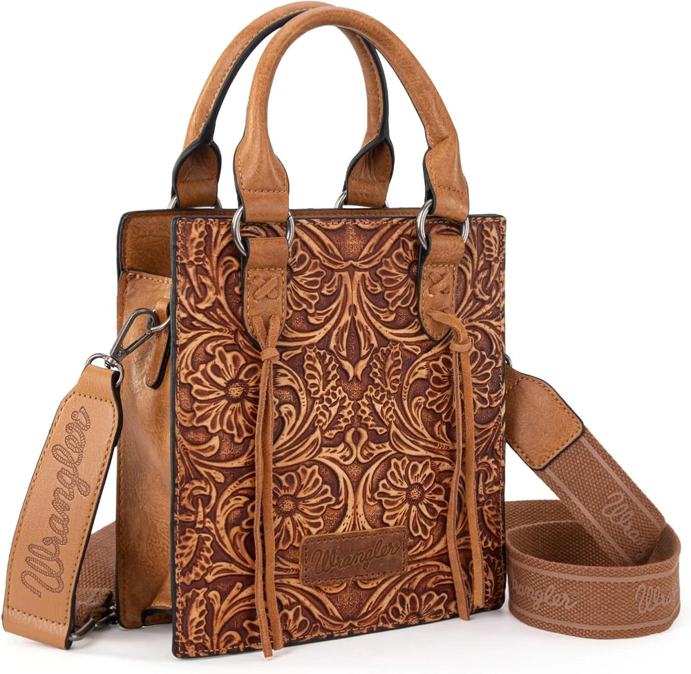 Wrangler Embossed Crossbody Purse