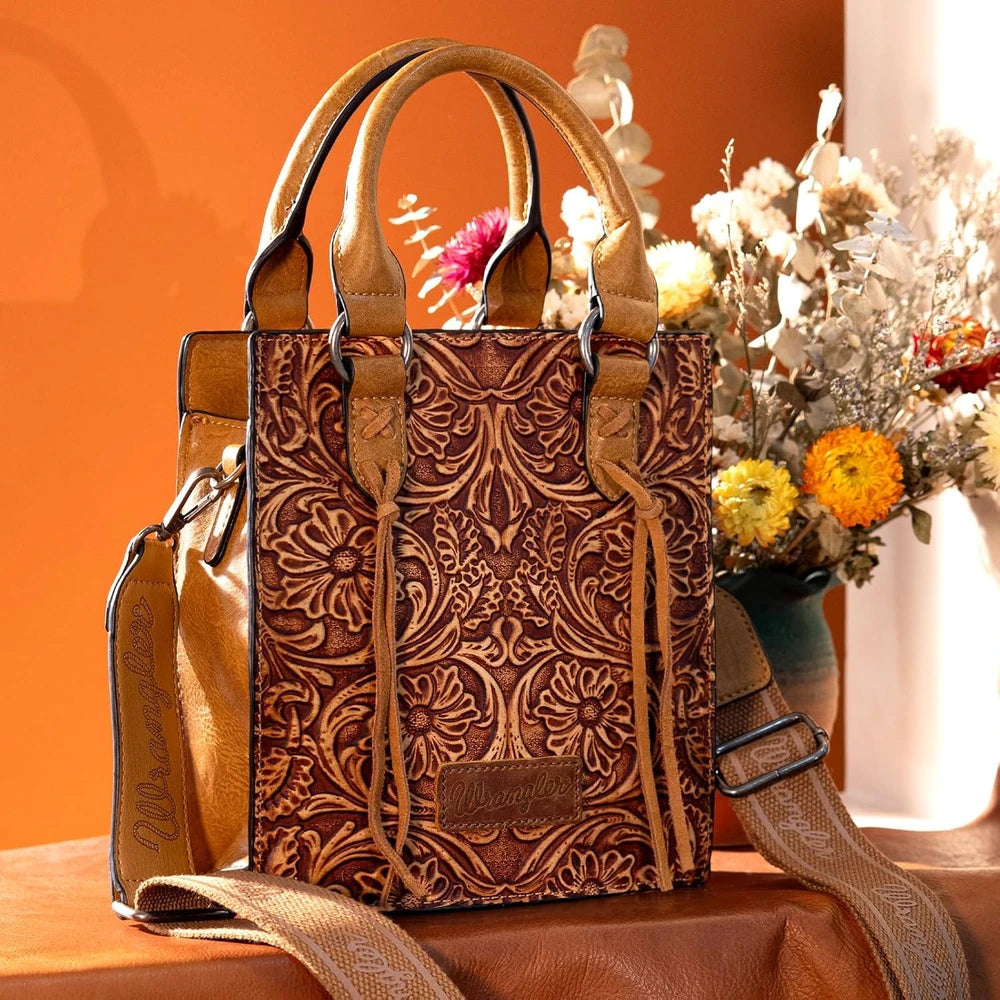 Wrangler Embossed Crossbody Purse