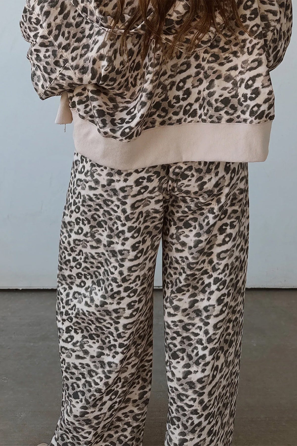 Multicolour Leopard Print Wide Leg Full Length Pants