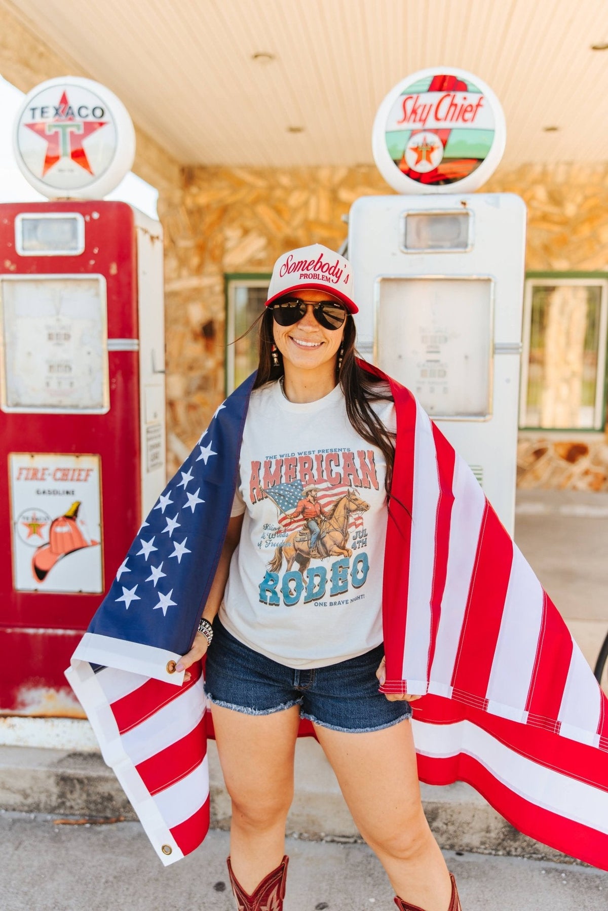 American Rodeo 4th July Graphic Tee